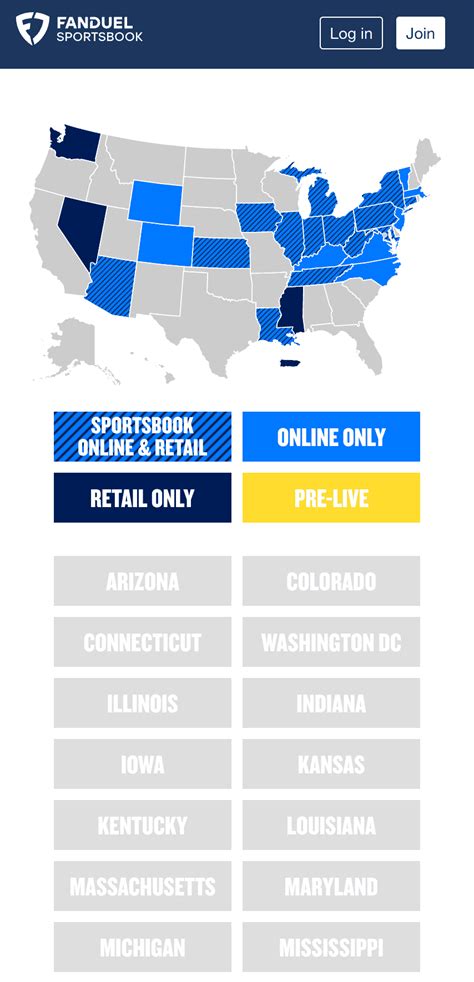 is fanduel legal in missouri|fanduel available states.